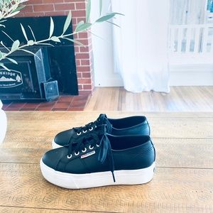 Platform leather supergas size 37